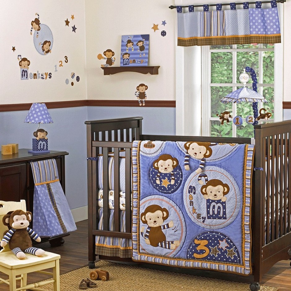 Baby Boy Crib Bedding and Decor