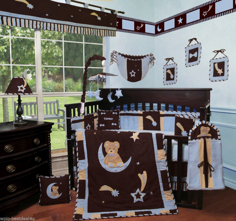 Baby Boy Crib Bedding and Wall Paint